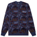 Repeat Ftp Booster Knitted Pullover Blue