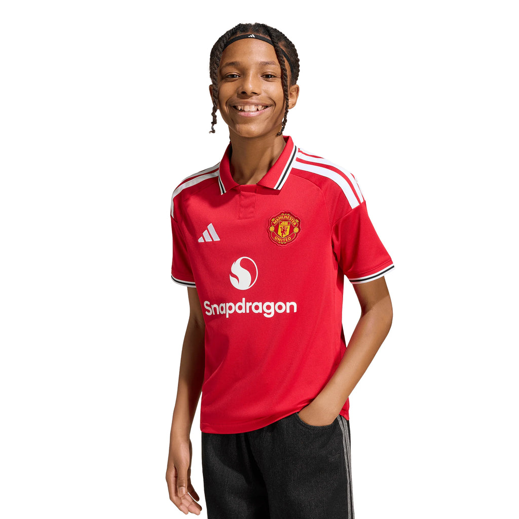 adidas Manchester United Home Youth Soccer Jersey 26 27 Red