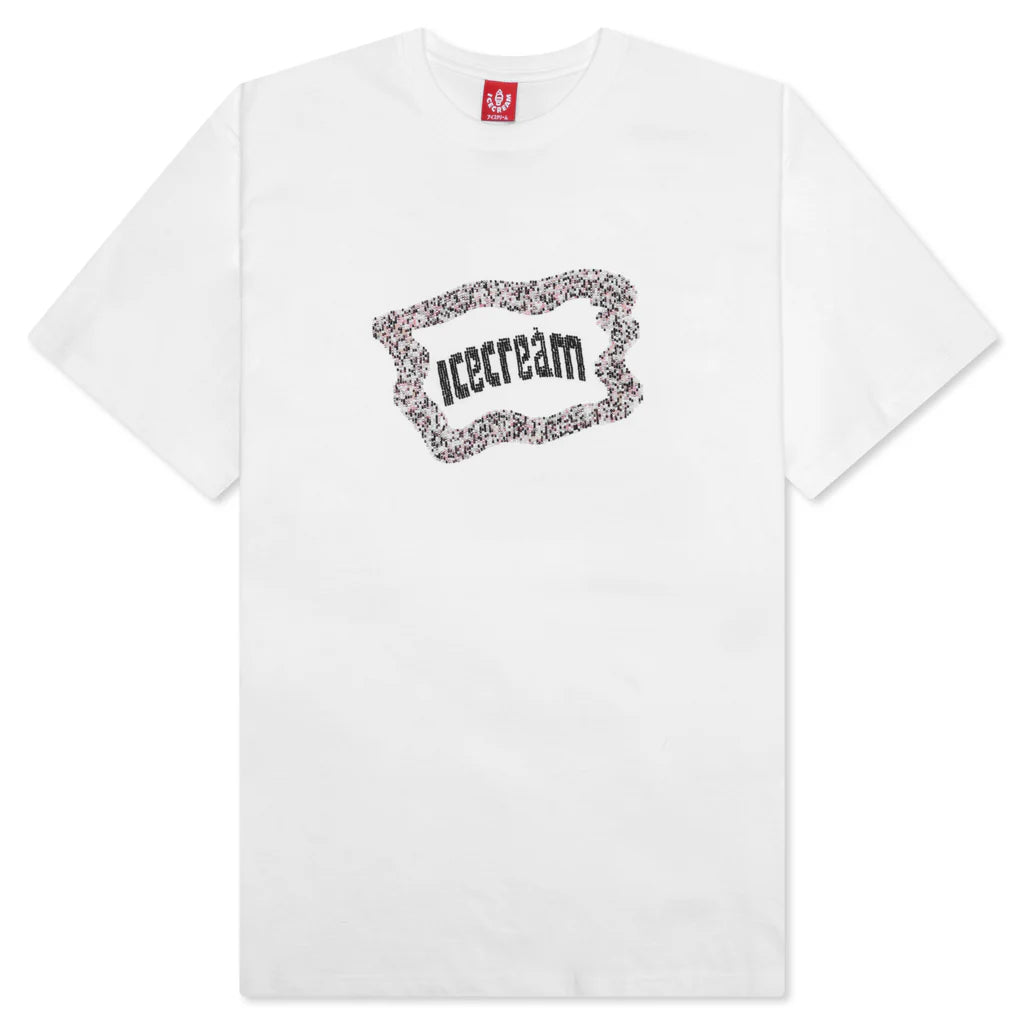 Flag S S Tee White