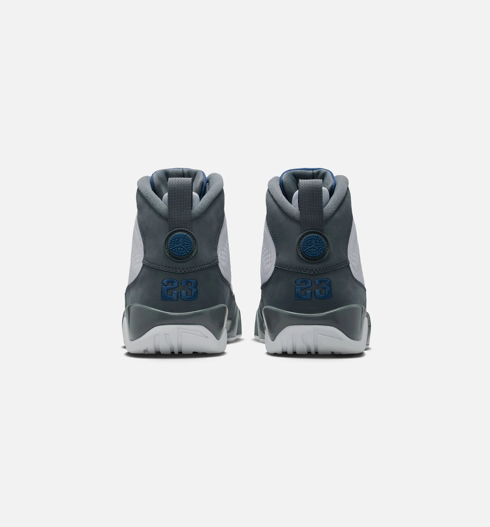 Air Jordan 9 Retro Flint Grey and French Blue Mens Lifestyle Shoe White French Blue Flint Grey