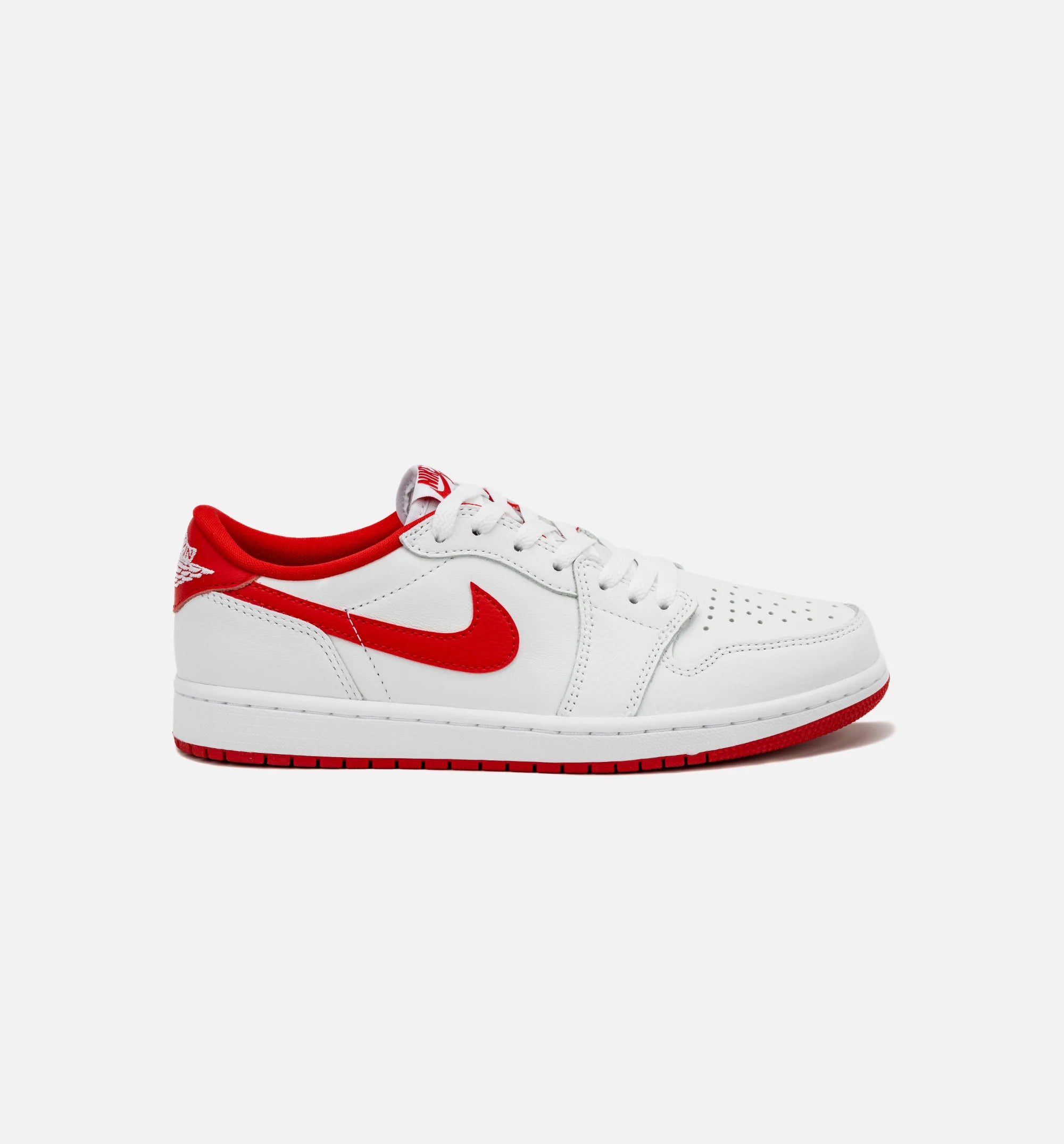 Air Jordan 1 Retro Low OG University Red Mens Lifestyle Shoe White Red