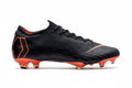 Nike Mercurial Vapor 12 Elite FG Firm Ground Mens Soccer Cleats Black Total Orange