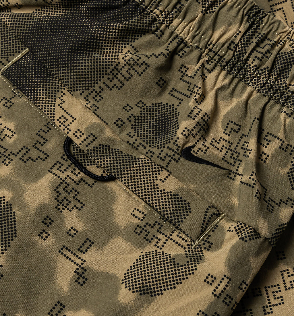 Tech Dri Fit Woven Camo Mens Shorts Neutral Olive