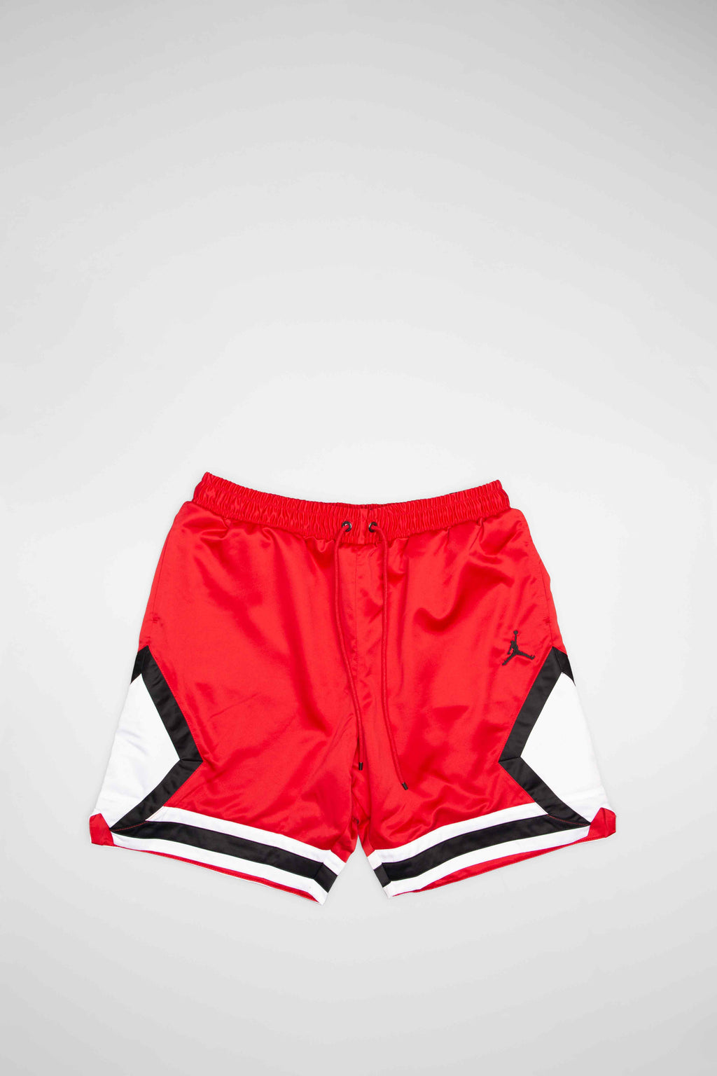 Air Jordan Satin Diamond Mens Shorts Gym Red White Black
