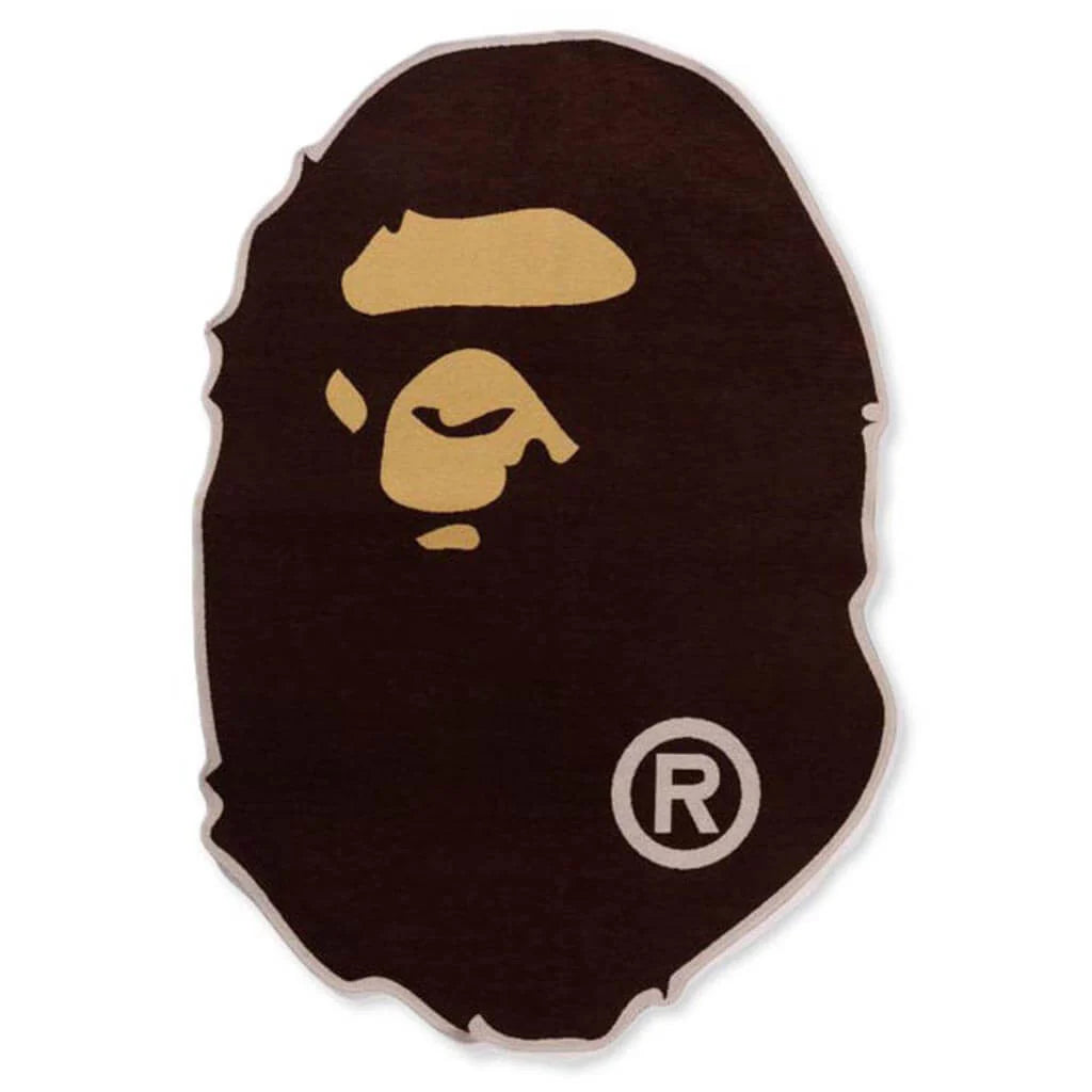 Ape Head Rug L Brown