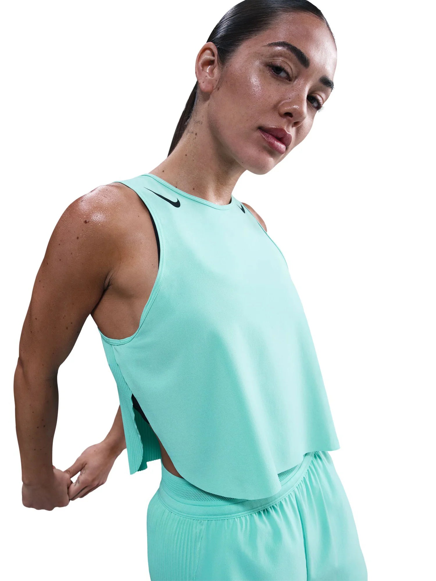 Nike Womens AeroSwift Dri FIT ADV Cropped Running Tank Top