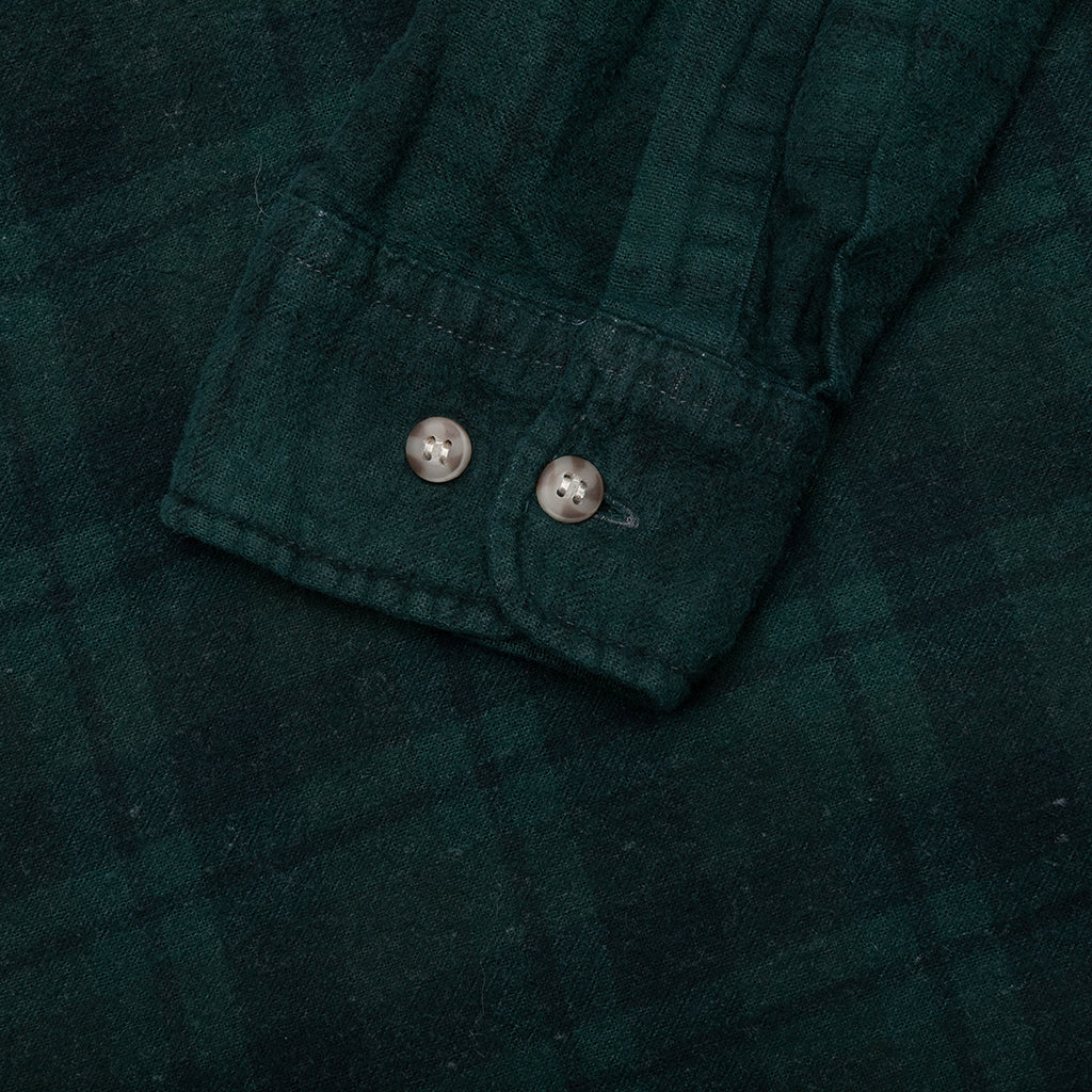 Over Dye 7 Cuts Wide Shirt Green