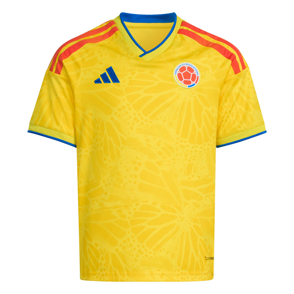 adidas Colombia Home Youth Soccer Jersey 26 Yellow