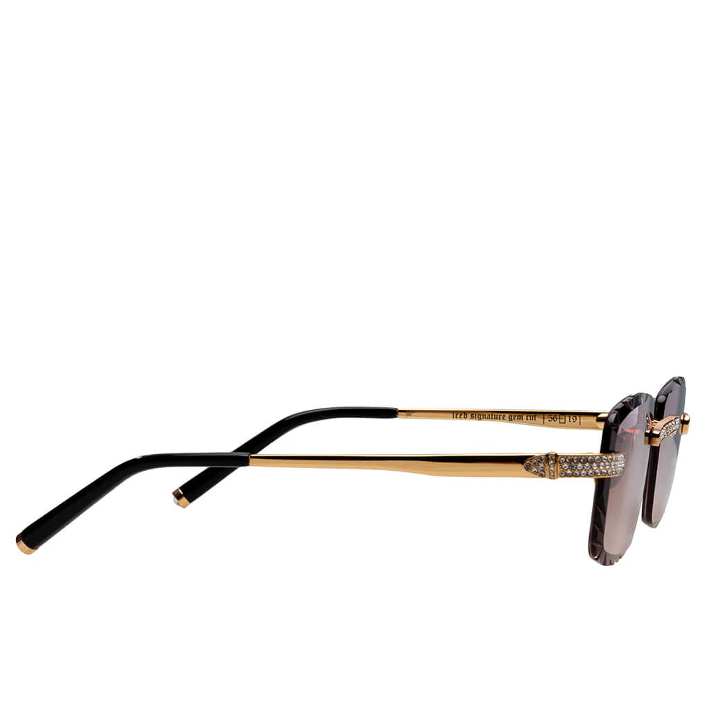 Iced Signature Gem Cut Brown Tint