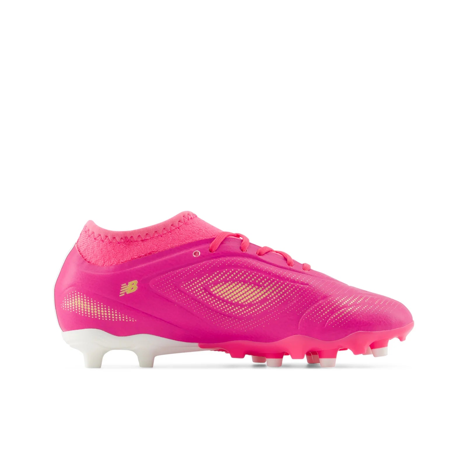 New Balance Tekela Team Low V5 FG Firm Ground Youth Soccer Cleats Pink Heat