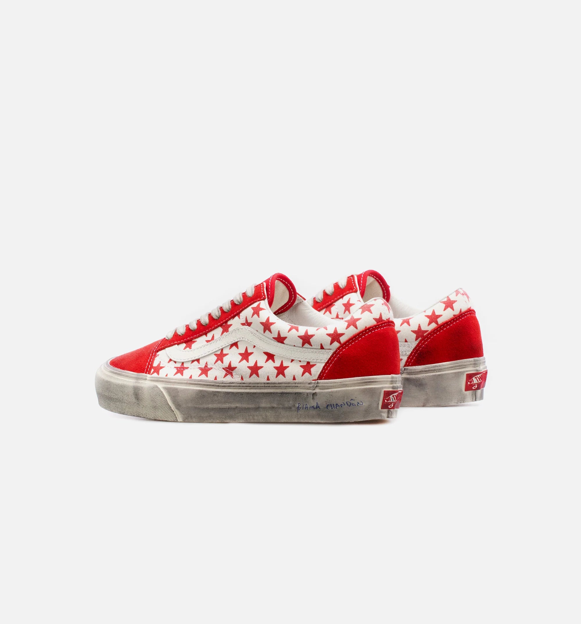 Bianca Chandon Vault OG Old Skool Mens Skate Shoes Red White