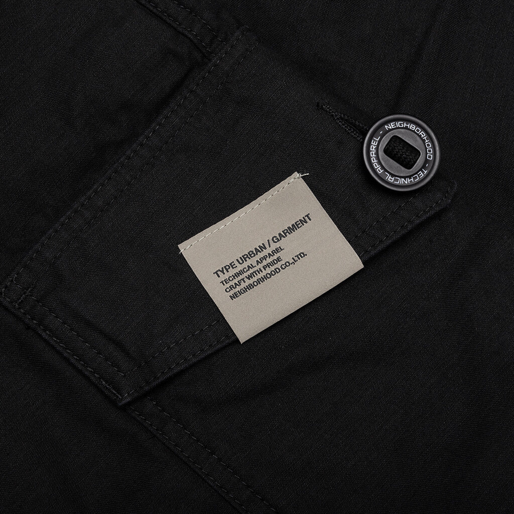 Wide Cargo Shorts Pants Black