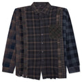 Over Dye 7 Cuts Wide Shirt Brown