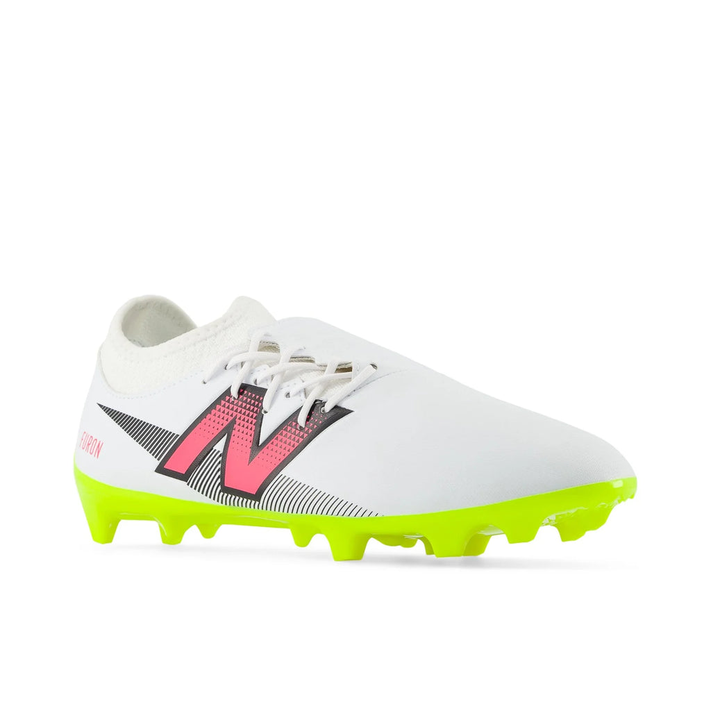 New Balance Furon Dispatch FG V7 Firm Ground Soccer Cleats White Neon Pink Black