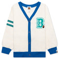 Kids B Motif Relaxed Fit Sweat Cardigan Ivory
