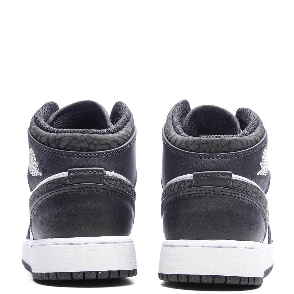 Air Jordan 1 Mid GS Off Noir Black White