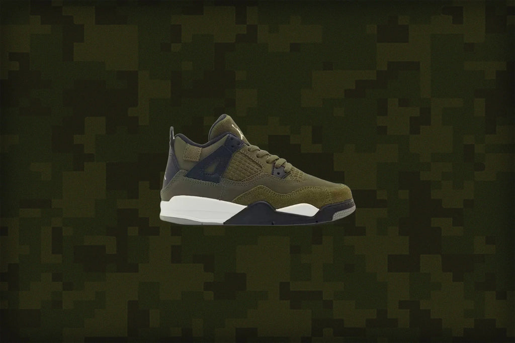 Air Jordan 4 Retro SE Craft PS Medium Olive Pale Vanilla Cargo Khaki
