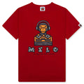 Kids Milo DJ Tee Red