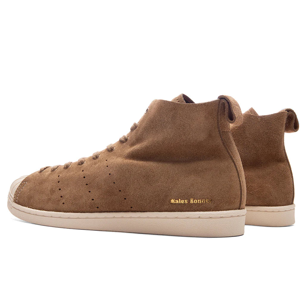 Adidas Originals x Wales Bonner Superstar Hi Supplier Colour Core White Night Brown