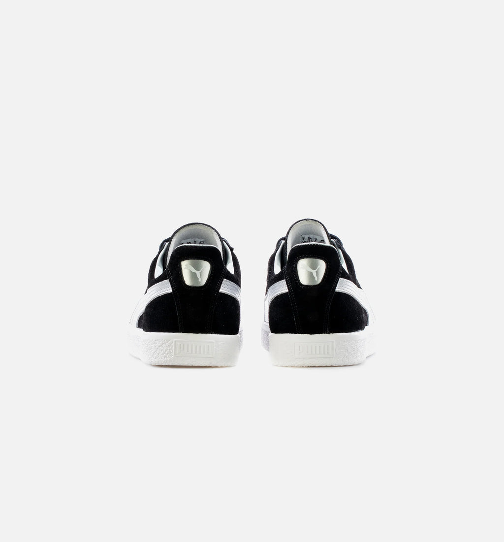 Suede Vintage Made In Japan Black Silver Mens Lifestyle Shoe Black Silver