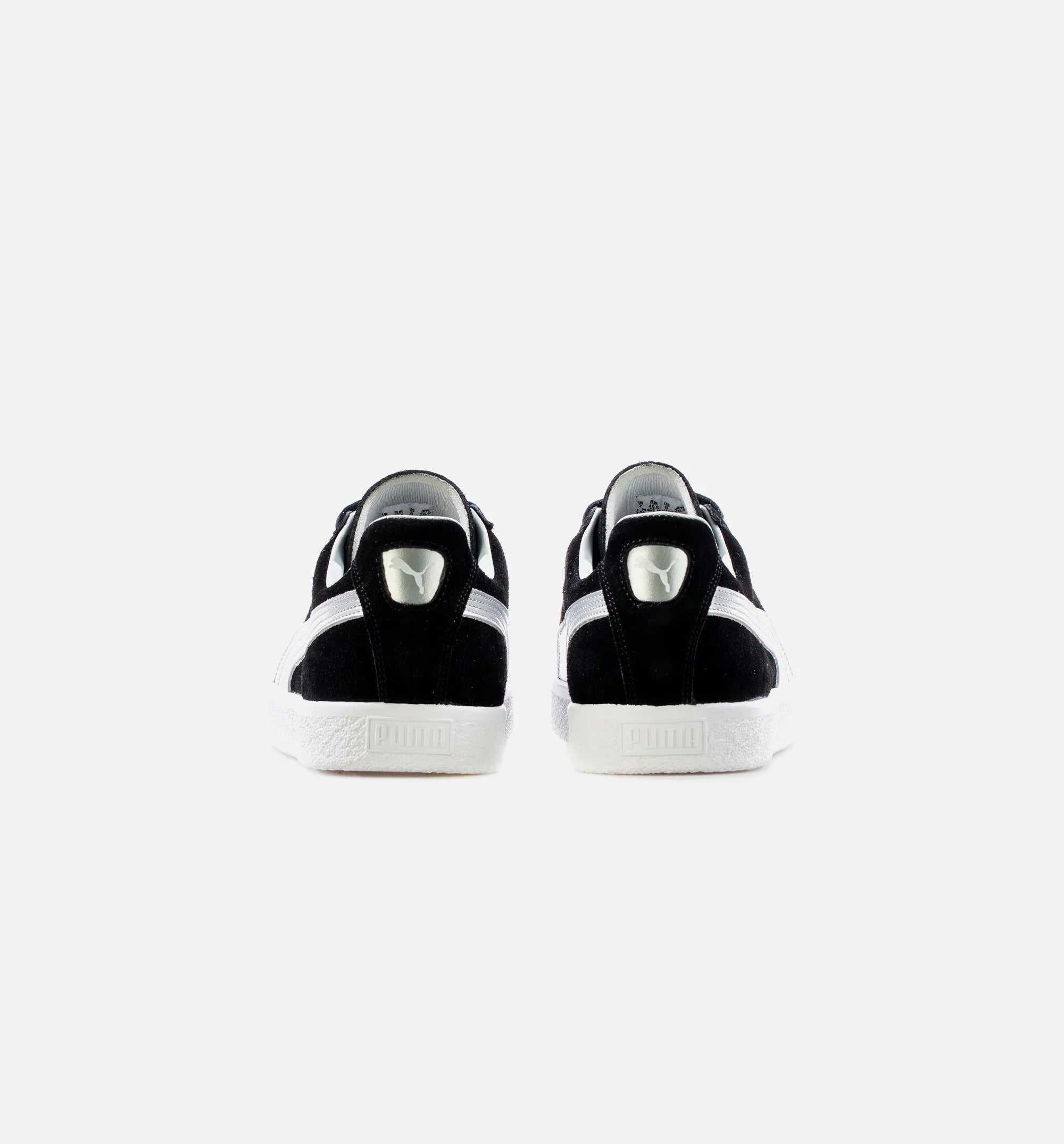 Suede Vintage Made In Japan Black Silver Mens Lifestyle Shoe Black Silver