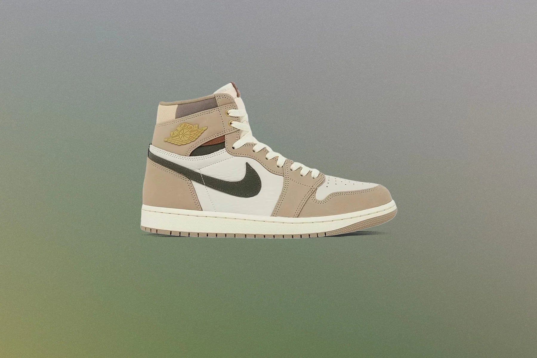 Womens Air Jordan 1 Retro High OG Khaki Khaki Multi Sail Cargo Khaki