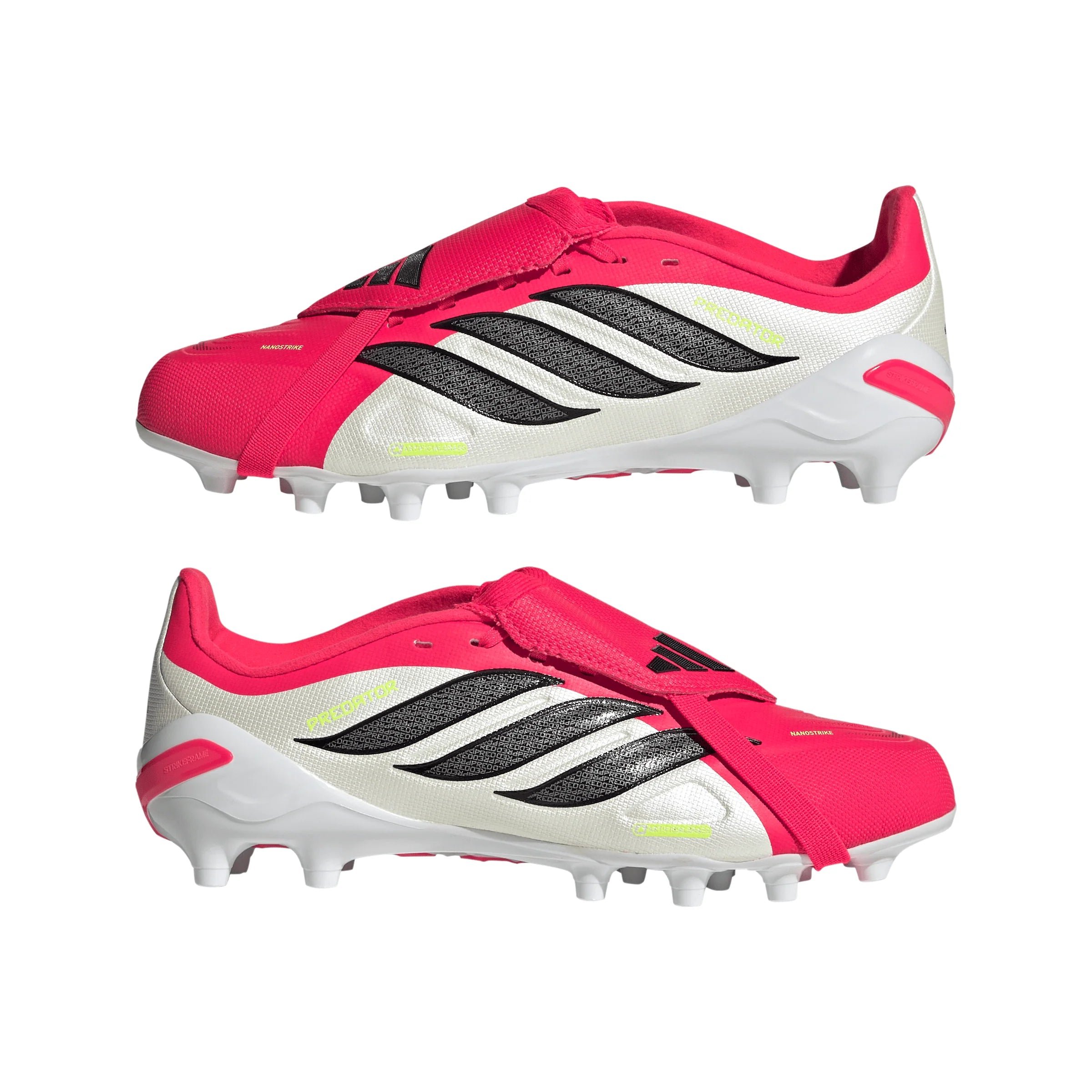 adidas Predator League Fold Over Tongue AG Artificial Ground Youth Soccer Cleats Red Black White