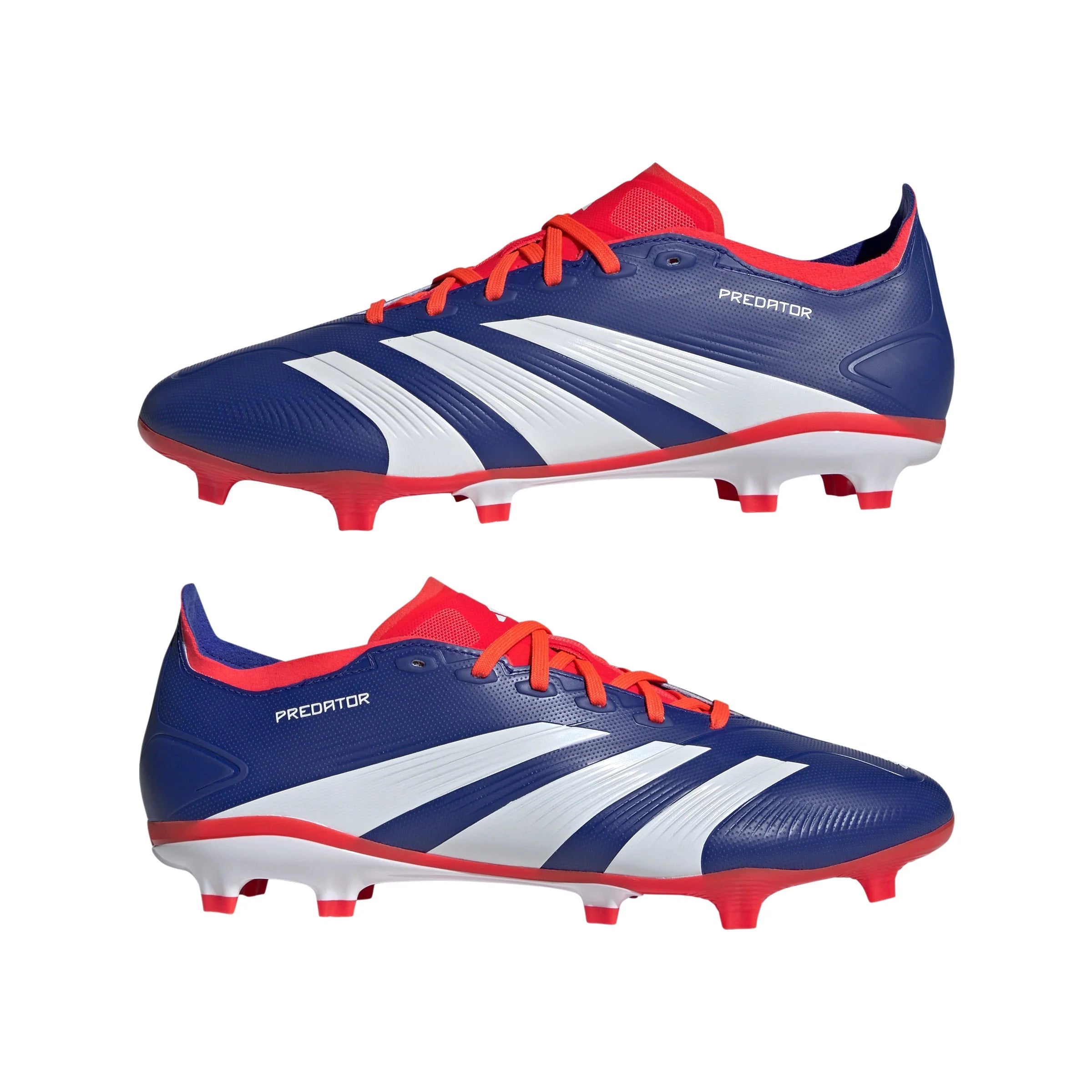adidas Predator League FG Firm Ground Soccer Cleats Lucid Blue White Solar Red