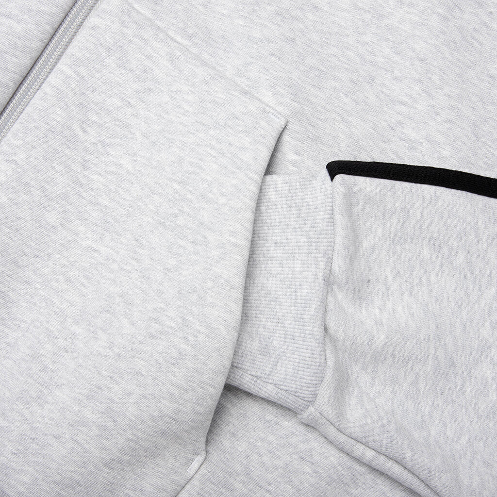 adidas Originals x Willy Chavarria Full Zip Logo Hoodie Light Grey Heather