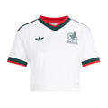 adidas Mexico Away Cropped Womens Soccer Jersey 2026 White