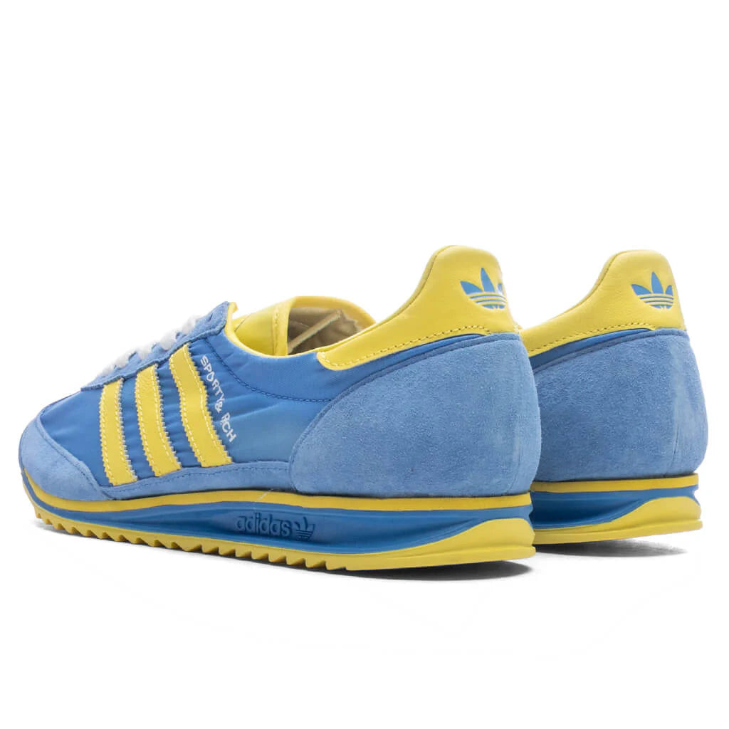 Adidas x Sporty Rich SL72 Womens Real Blue Light Yellow White