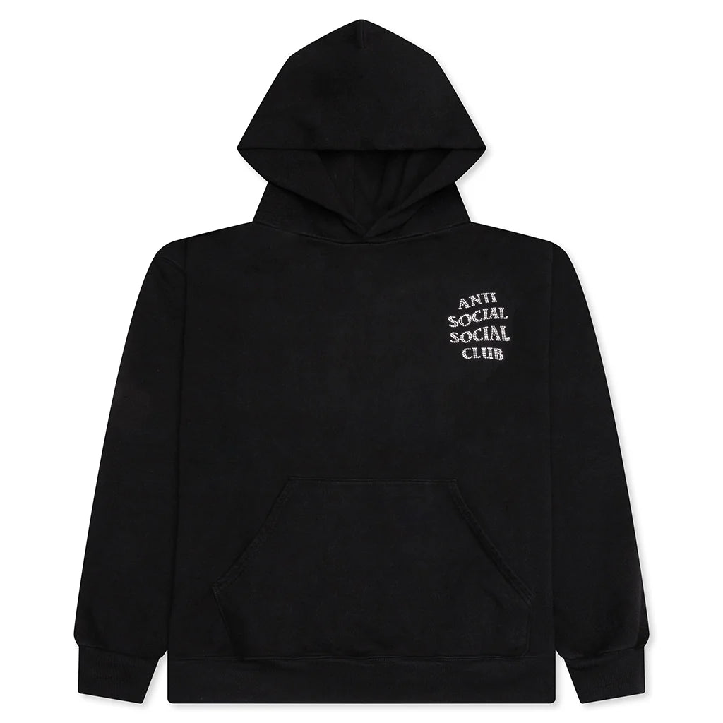 Mind Games Rhinestone Hoodie Black