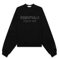 Kids Fleece Crewneck Jet Black