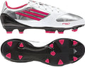adidas F30 TRX FG Firm Ground Womens Soccer Cleats White Silver Metallic Shock Pink