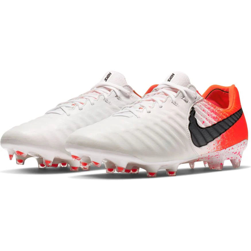 Nike Legend 7 Elite FG Firm Ground Soccer Cleats White Black Crimson