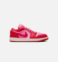 Air Jordan 1 Low SE Womens Lifestyle Shoe Pink Blast Sail Chile Red