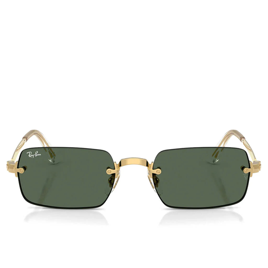 Ray Ban x AAP Rocky Rimless Pillow Arista Dark Green