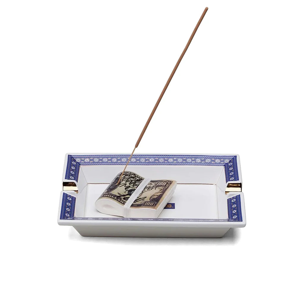 Square Incense Tray Navy