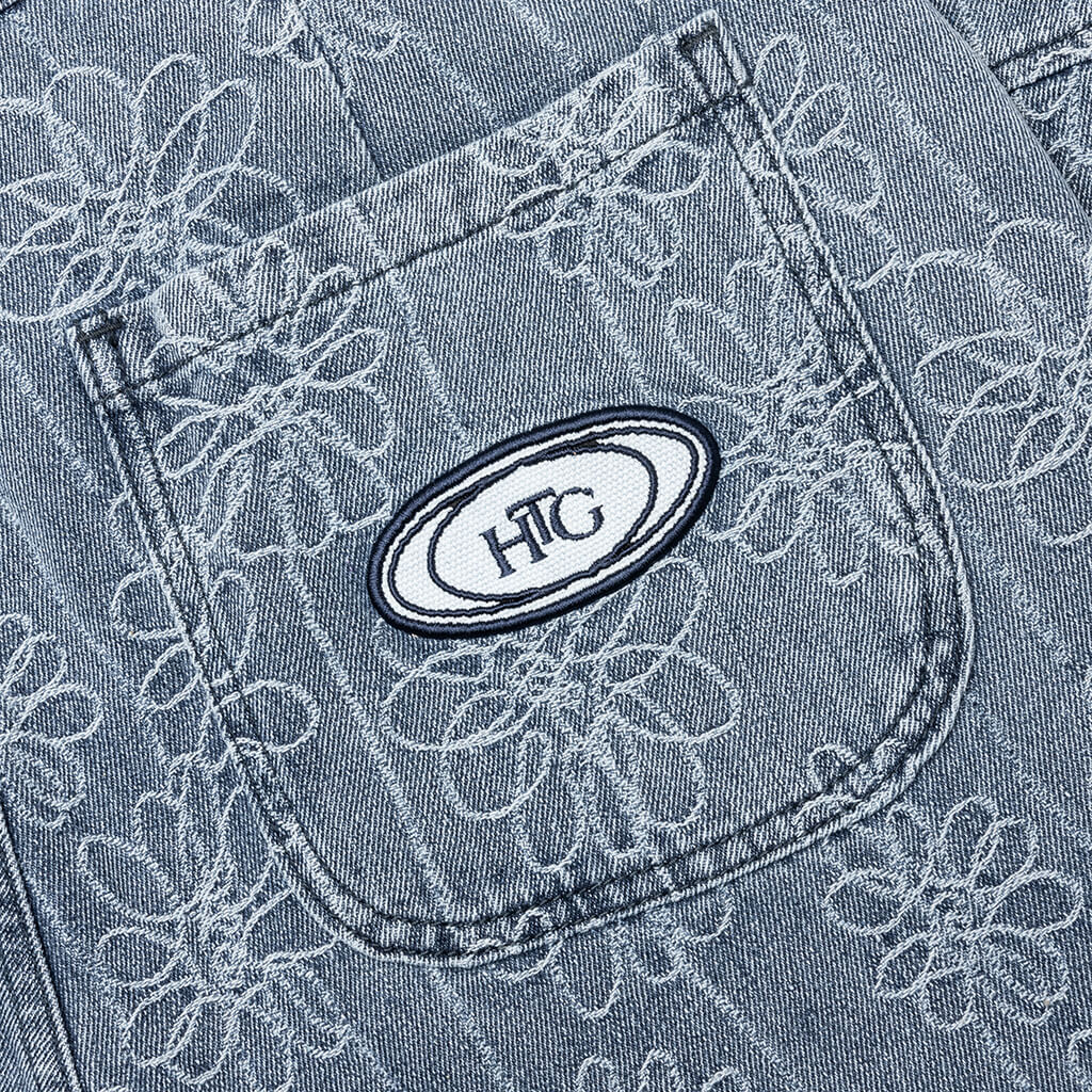 Flower Denim Pant Light Indigo