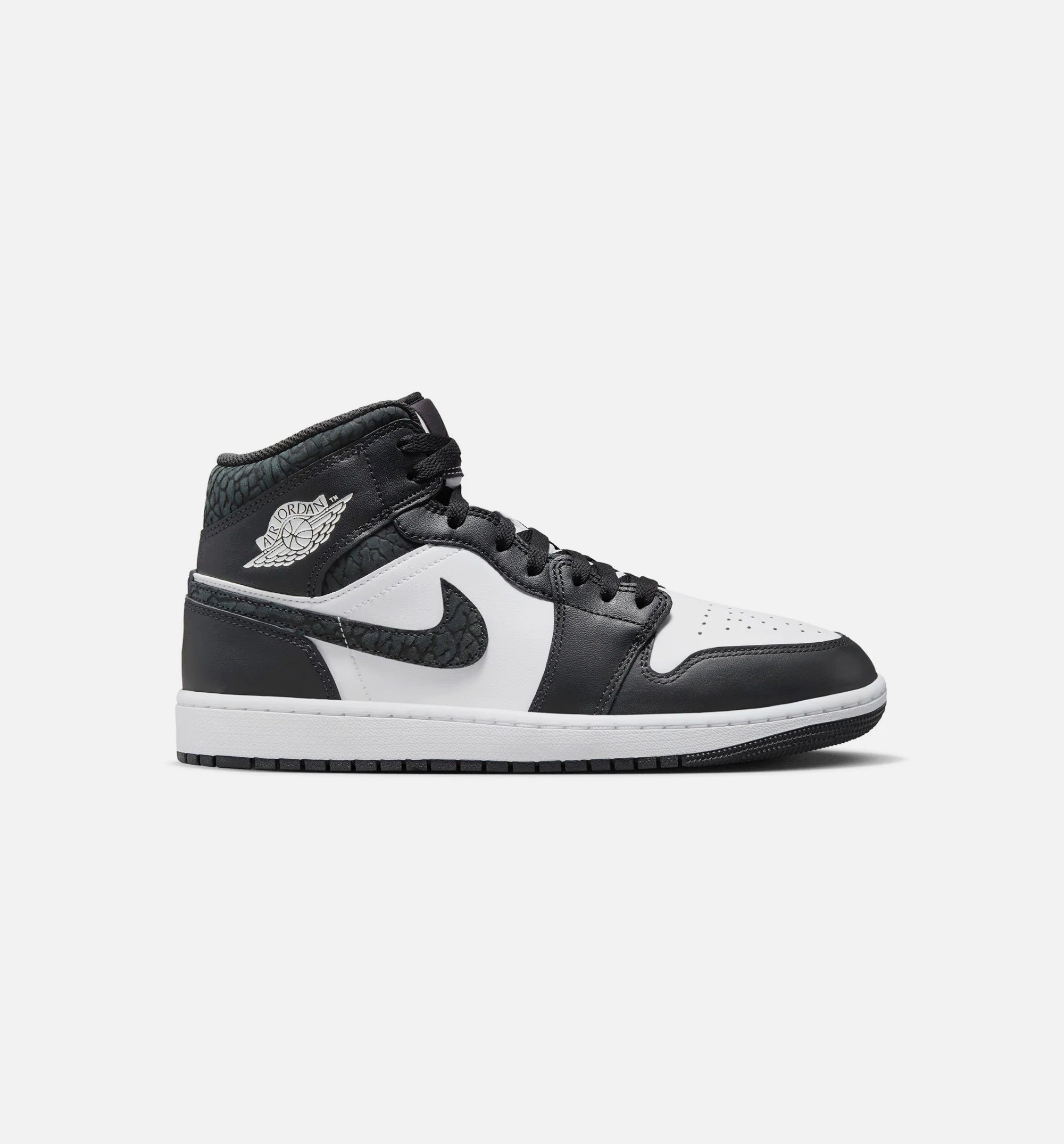 Air Jordan 1 Mid SE Panda Elephant Mens Lifestyle Shoe Off Noir Black