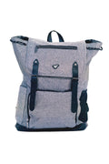 Varsity Silver Glitter Flap Backpack