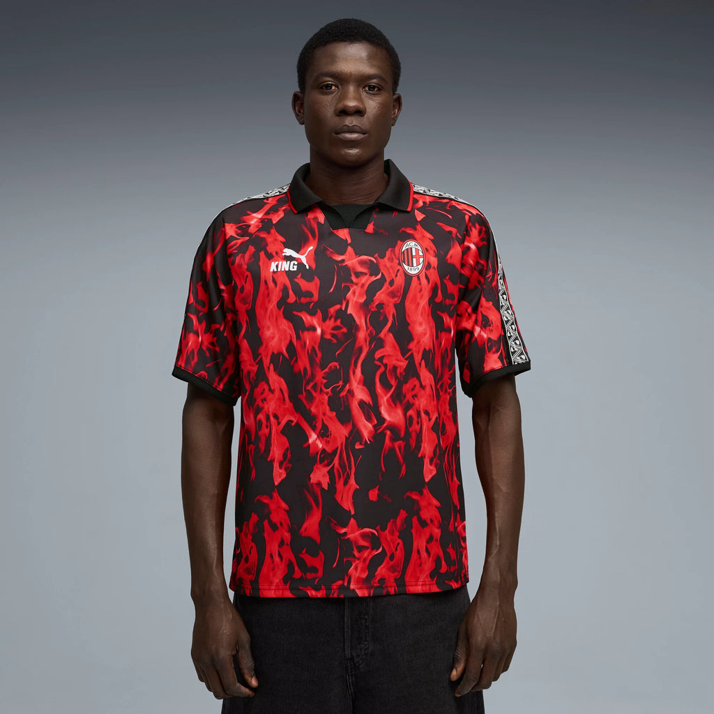 PUMA AC Milan King Retro Mens Soccer Jersey 2026 Red Black
