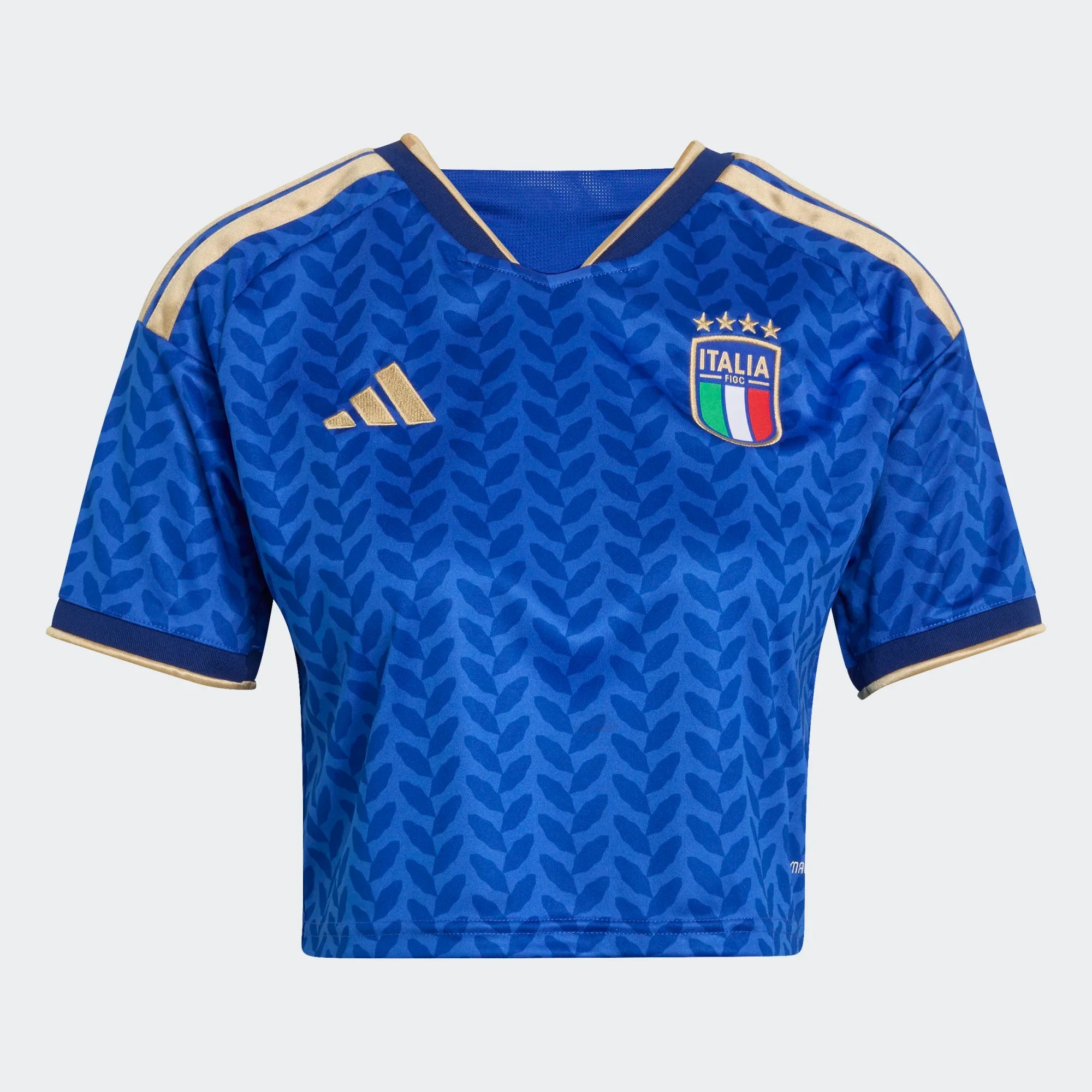 adidas Italy Home Cropped Womens Soccer Jersey 2026 Blue