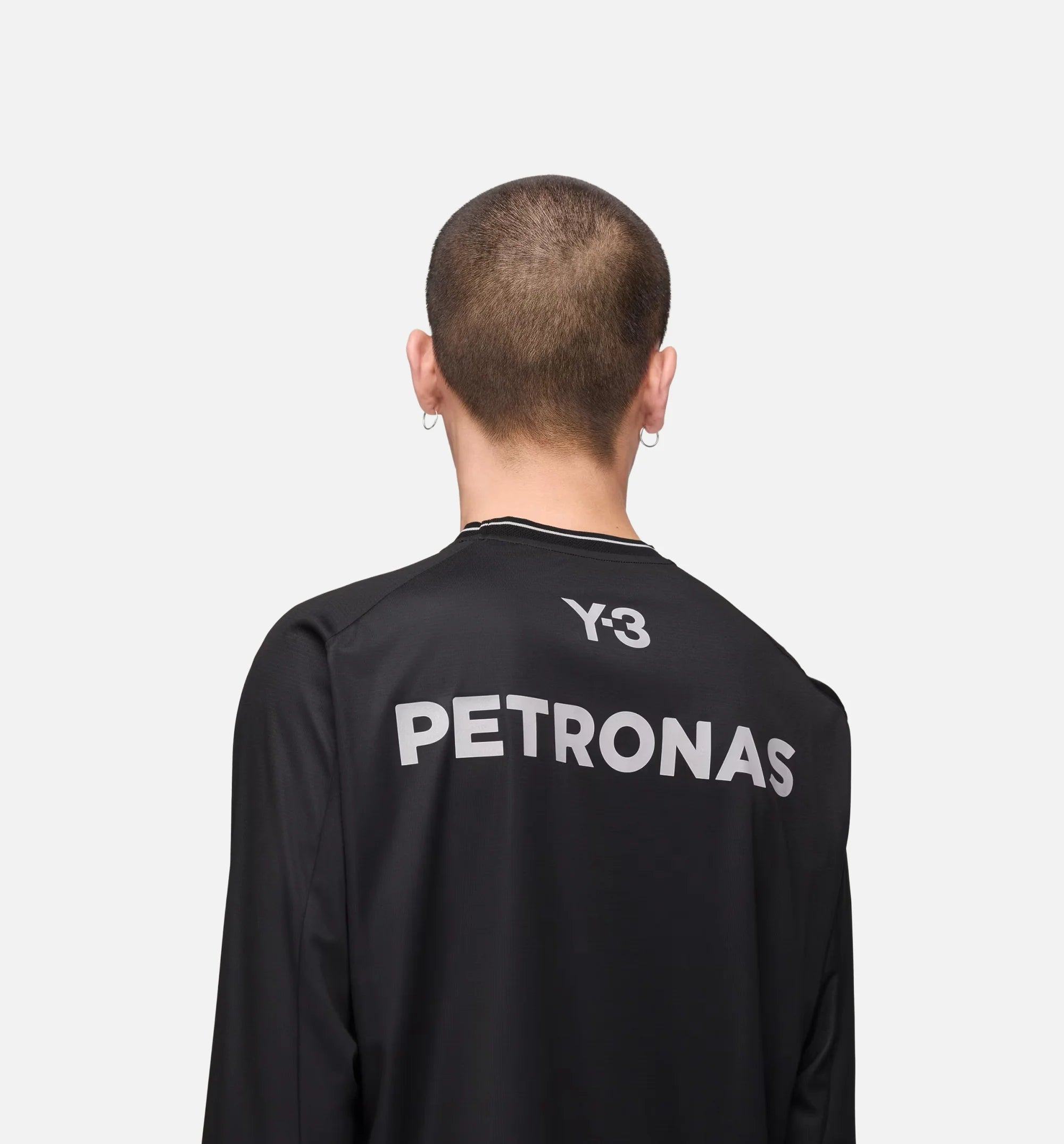 Mercedes AMG Petronas Formula 1 Team Mechanics Mens Long Sleeve Jersey Black
