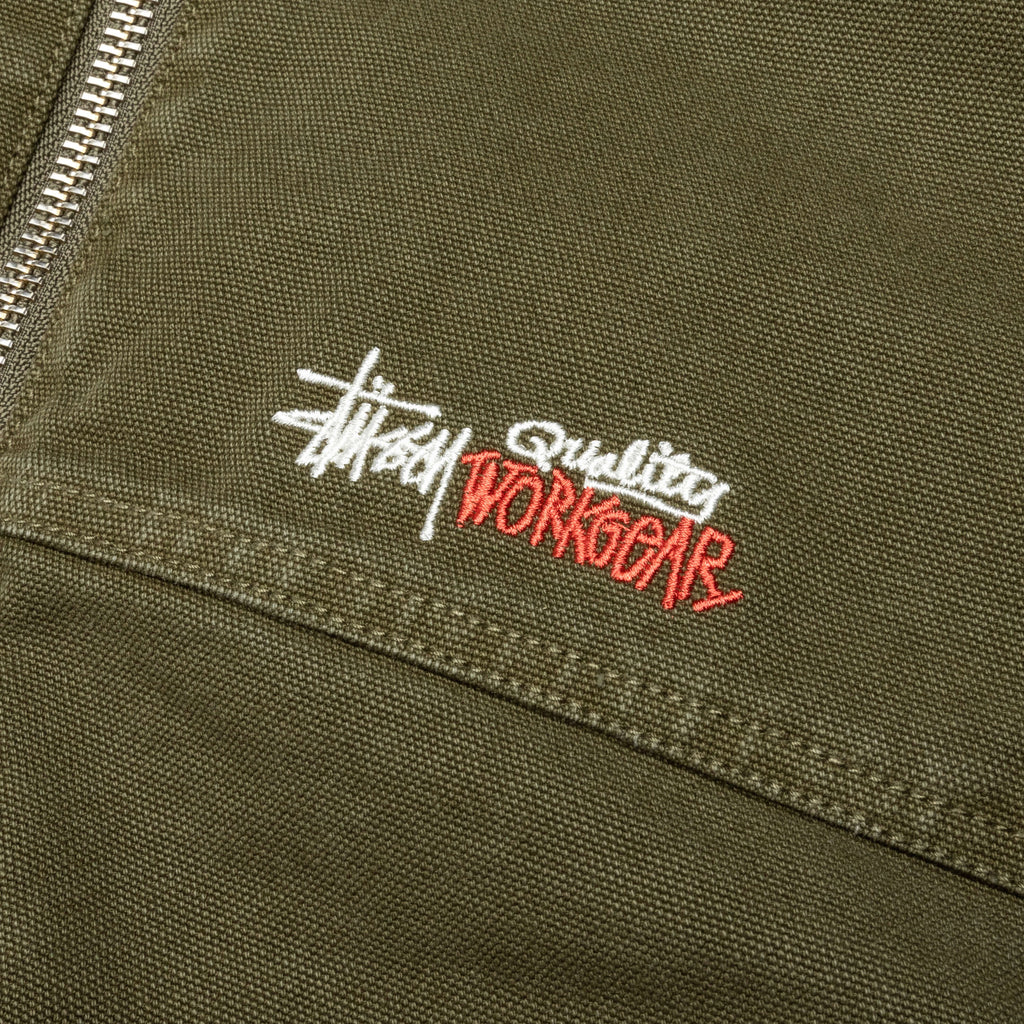 Work Jacket Insulated Canvas Olive