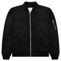 Quilted Bomber Waxed Black