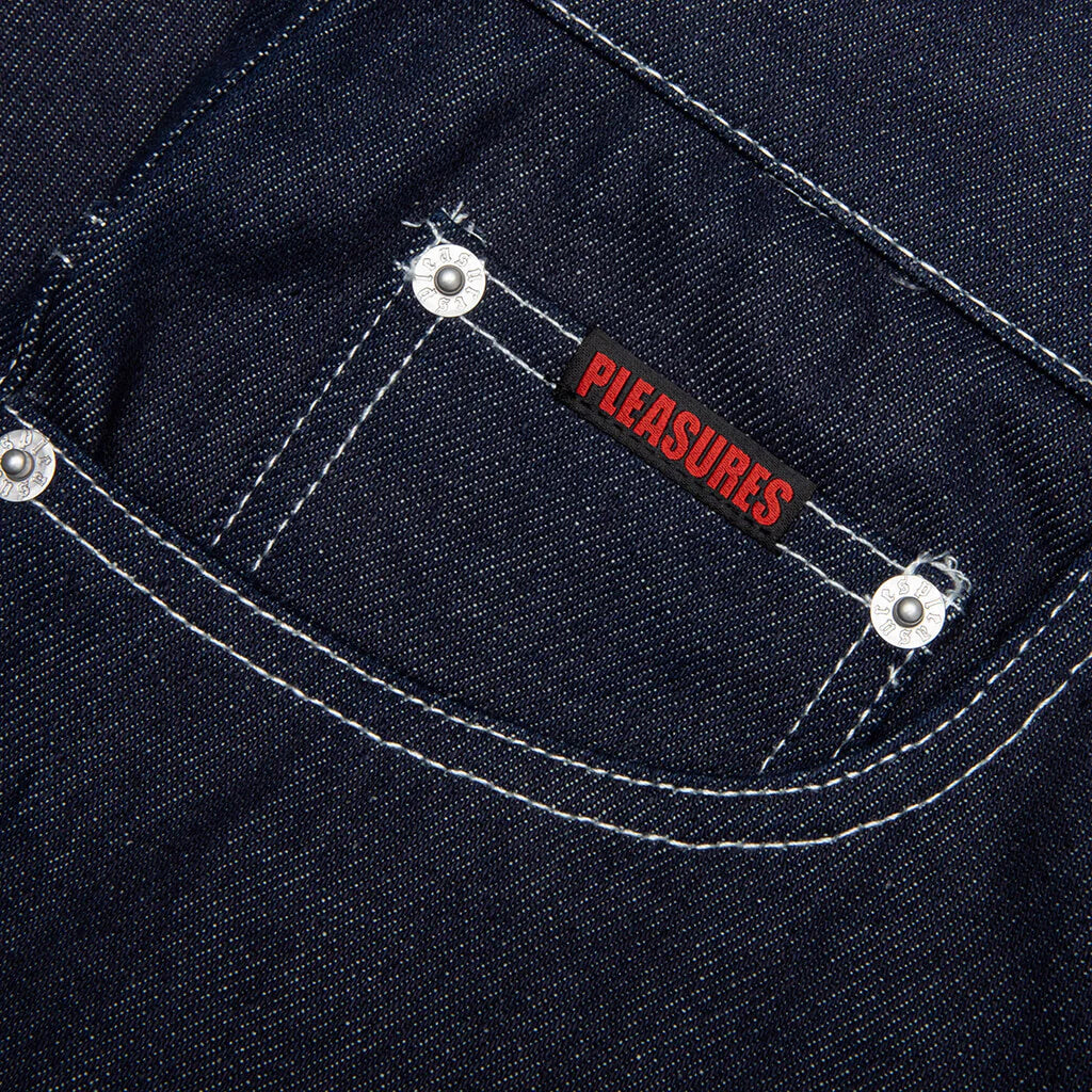 Pleasures x Zero Skull Jorts Raw