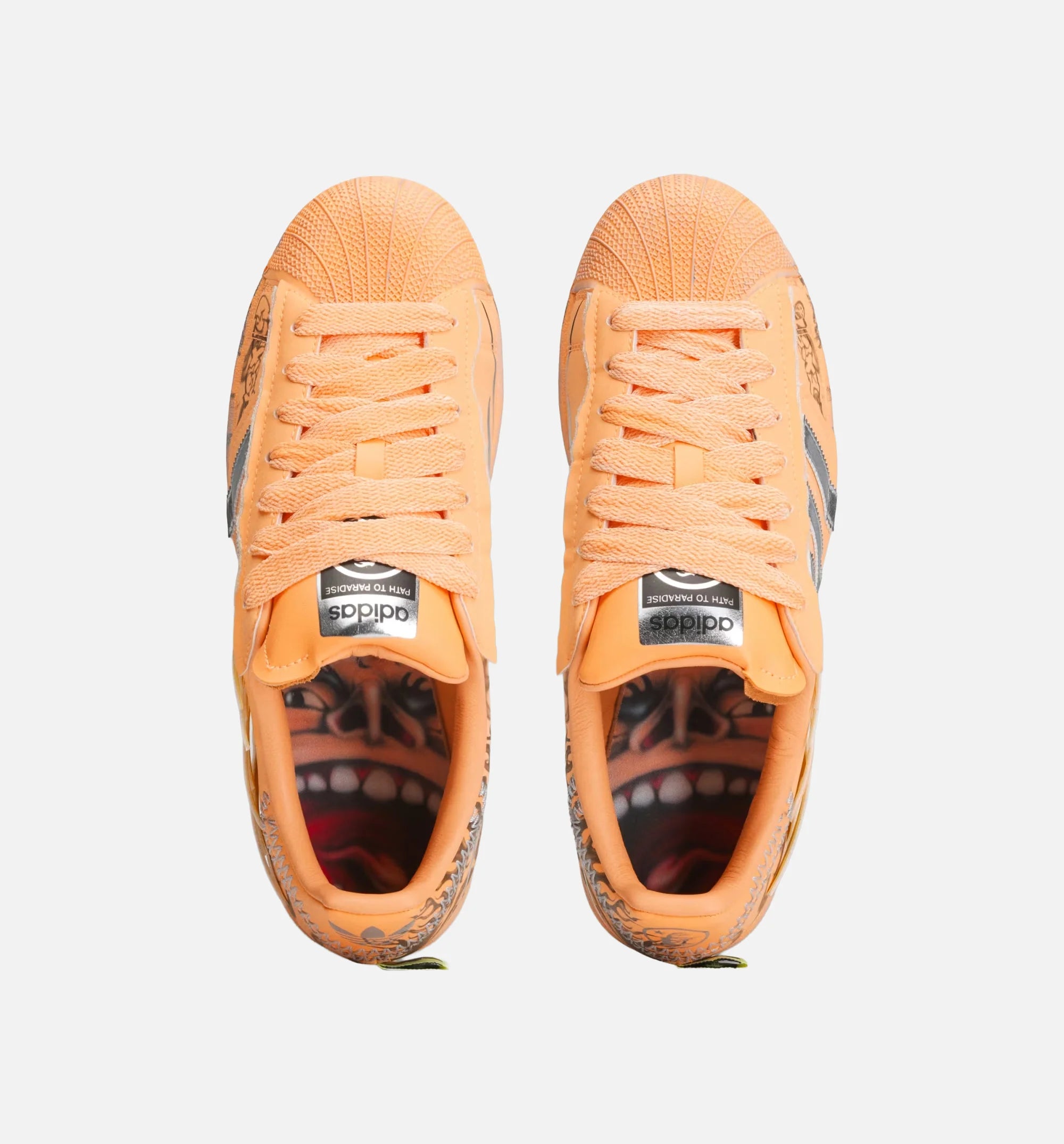 Hellstar Superstar II Mens Lifestyle Shoe Hazy Orange Silver Metallic Core Black Limit One Per Customer