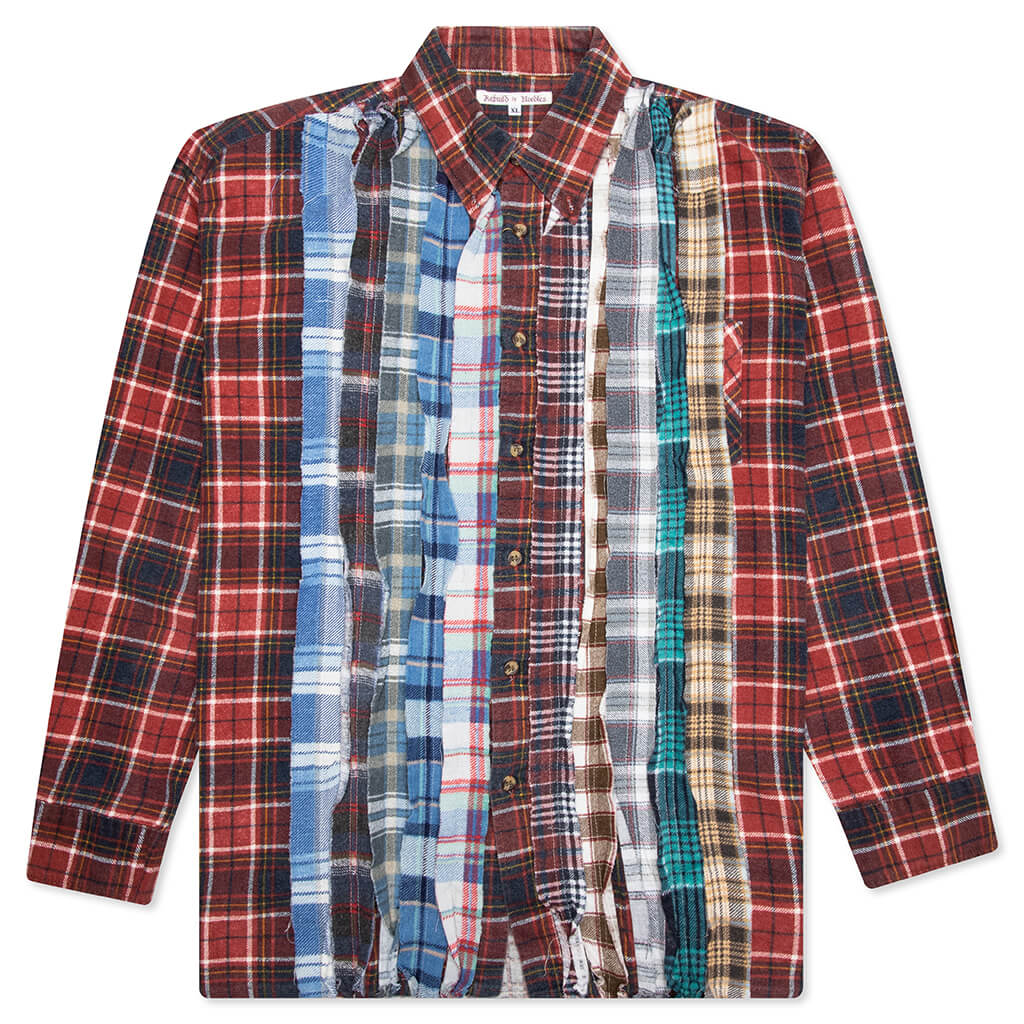 Ribbon Flannel Shirt Assorted