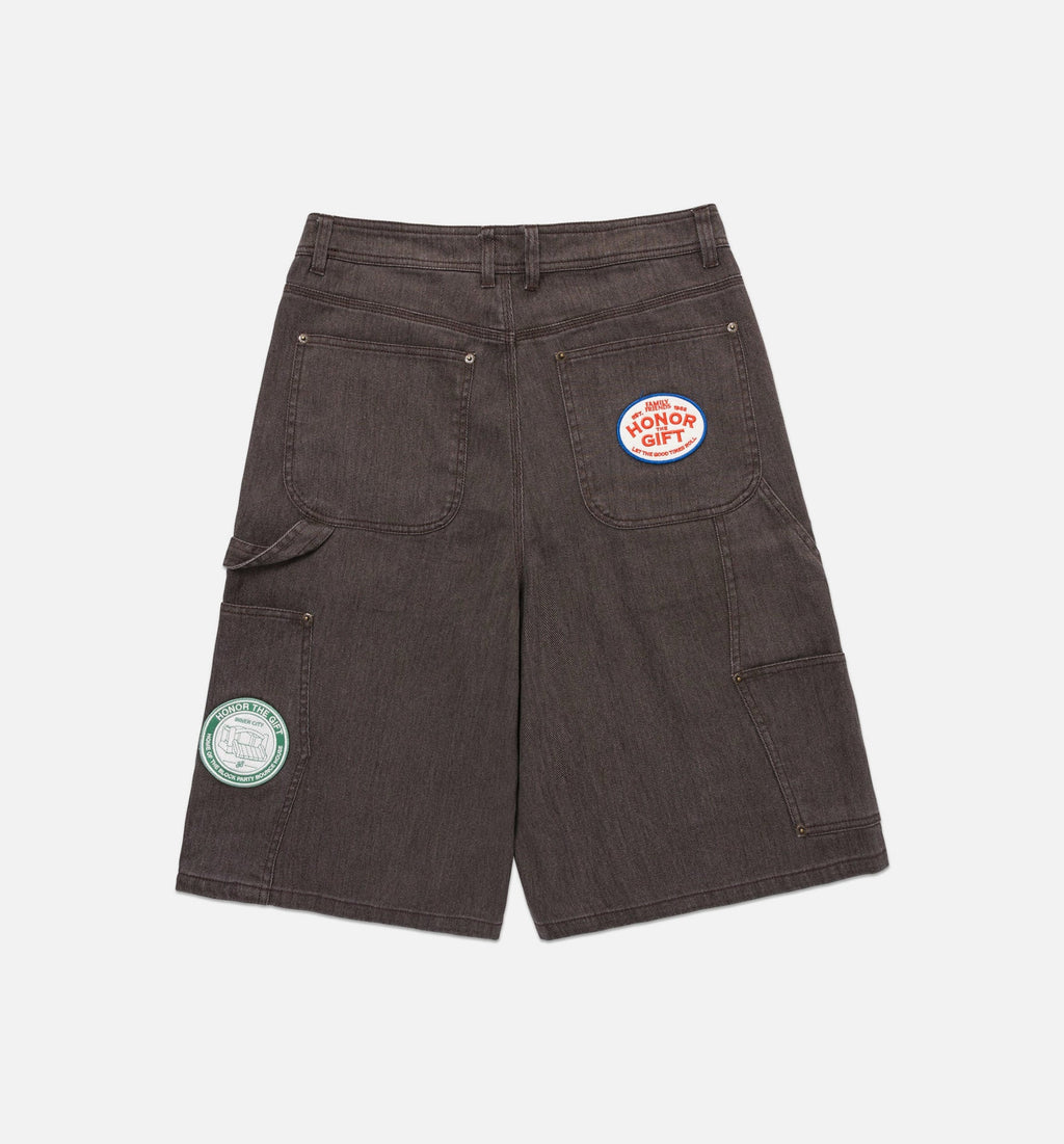 Twill Carpenter Mens Shorts Black